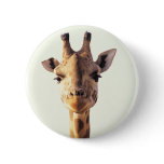 Close-Up Giraffe Button
