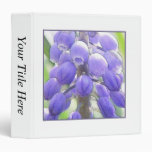 Close Up - Grape Hyacinth Vinyl Binders