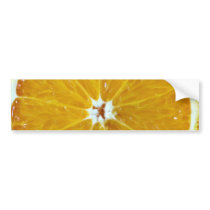 Close Up Image Of Sliced Orange bumper stickers by lifesphere Close Up Image Of Sliced Orange bumper stickers