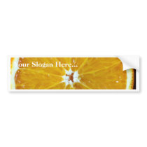 Close Up Image Of Sliced Orange bumper stickers by lifesphere Close Up Image Of Sliced Orange bumper stickers