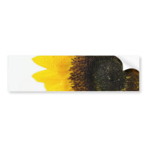 Close Up Image Of Sunflower bumper stickers by lifesphere Close Up Image Of Sunflower bumper stickers