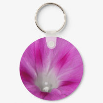 Close-up Morning Glory Keychain by greatphotos Close-up Morning Glory Keychain