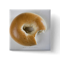 Close-up of a bagel button