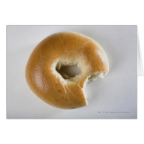 Close-up of a bagel greeting card