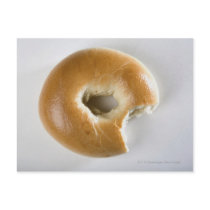 Close-up of a bagel postcards
