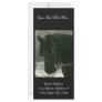 Close Up Of Black Horse Rack Card Template