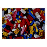 Close-up of children's building blocks cards