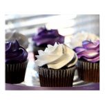 Close-up of cupcakes with selective focus on poster