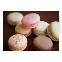 Close up of Macaroons Greeting Card