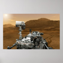 Close-up of Mars Curiosity Rover Print