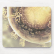 Close up of the structure of an HIV cell Mouse Pad