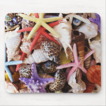 Close Up Sea Shell ans Starfish Photos Mousepads