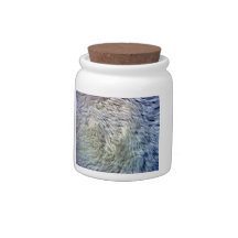 Close up sheepskin texture candy jars