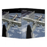 Close up view of the Shuttle docked binders