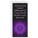 Close Your Eyes Race Unity Quote Custom Rack Cards
