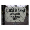 Closed Area posters