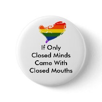 Closed Minds.. Pride Pin