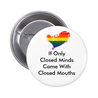 Closed Minds.. Pride Pin