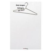 closet hanger custom stationery