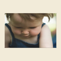 Closeup Baby Exploring World Print Canvas canvas prints