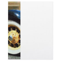 Closeup of Car Wheel Letterhead