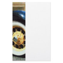 Closeup of Car Wheel Customized Stationery