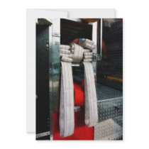 Closeup of Fire Hoses Custom Announcement