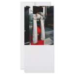 Closeup of Fire Hoses rack cards