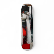 Closeup of Fire Hoses Skateboard Deck