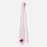 Closeup of Red Amaryllis Custom Ties