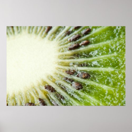 Closeup of the kiwi fruit print