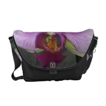 Closeup Orchid Messenger Bag