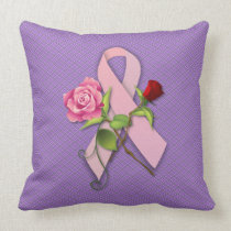 Closure for the Breast Cancer Survivor Throw Pillow