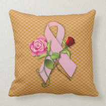 Closure for the Breast Cancer Survivor Throw Pillow
