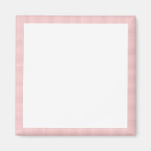 Cloth Fine Pink Stripe Edge Template Fridge Magnets