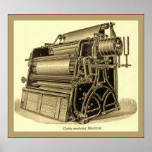 Cloth Washing Machine Print
