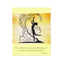 Clothed with Strength and Dignity Wall Canvas Canvas Prints