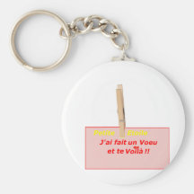CLOTHES PEG STAR WISH Here are 1.PNG Key Chain