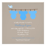 Clothesline Baby Shower Invitation
