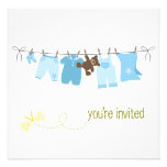 Clothesline Baby Shower Invitations