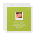 Clothesline Birth Announcement