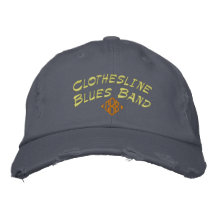 Clothesline Blues Band Tour Hat Embroidered Hats