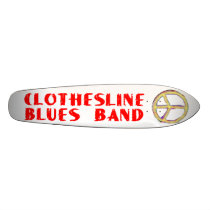 Clothesline Blues Band - Tour Skateboard by jimmy1627 Clothesline Blues Band - Tour Skateboard