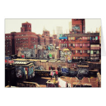 Clotheslines and Graffiti Card