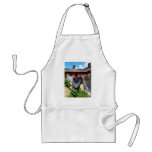 Clothing Hanging on Line Closeup Aprons