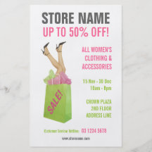 Clothing Store Sale flyer