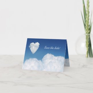 Cloud 9 - Save the date card