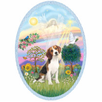 Cloud Angel  and Beagle1 Photo Cutout