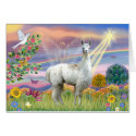 Cloud Angel and Llama cards