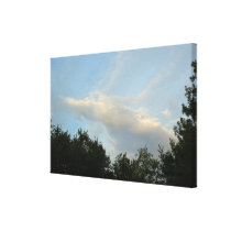 Cloud Angel Flying Through the Skies - Larg Canvas Gallery Wrap Canvas